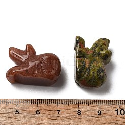 Natural Gemstone Mice Display Decorations&nbsp;G-U031-01