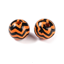 Halloween wood beads&nbsp;WOOD-S064-01A
