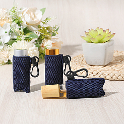 Silk Lipstick Bags with Black Plastic Key Clasps&nbsp;AJEW-WH20048-07E