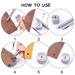 400Pcs Brass Hollow Rivets&nbsp;FIND-CA0003-56