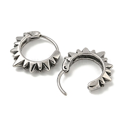 316 Surgical Stainless Steel Hoop Earrings&nbsp;EJEW-D096-17C-AS