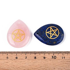 Natural & Synthetic Mixed Stone Pendants&nbsp;G-T142-46
