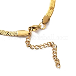 304 Stainless Steel Herringbone Chain Necklaces&nbsp;NJEW-P282-06G