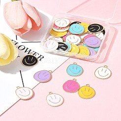 7 Colors Alloy Enamel Pendants&nbsp;ENAM-FS0002-05