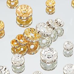 720Pcs 3 Style 2 Colors Iron Rhinestone Spacer Beads&nbsp;IFIN-NB0001-39
