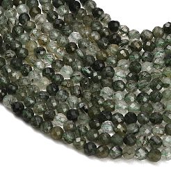Natural Green Rutilated Quartz Beads Strands&nbsp;GG-CBA9722-A05-4mm
