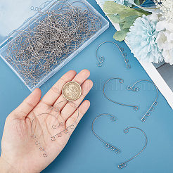 120Pcs 4 Style 316 Stainless Steel Ear Cuff Findings&nbsp;STAS-UN0043-28