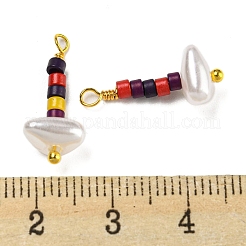 ABS Plastic Imitation Pearl Pendants&nbsp;KK-C046-01E