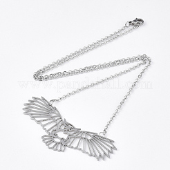 Non-Tarnish 201 Stainless Steel Pendant Necklaces&nbsp;NJEW-T009-JN060-1-40