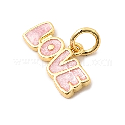 Brass Enamel Charms&nbsp;KK-A268-10G-03