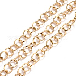 PVD Vacuum Plating 304 Stainless Steel Rolo Chains&nbsp;CHS-F011-08F-G