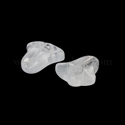 Spray Painted Transparent Glass Beads&nbsp;X-GLAA-D006-20