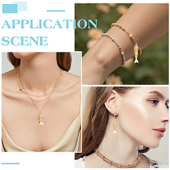 6Pcs 3 Styles Brass Micro Pave Cubic Zirconia Pendants&nbsp;KK-HY0004-53