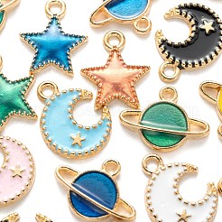 72Pcs Alloy Enamel Pendants&nbsp;ENAM-LS0001-51