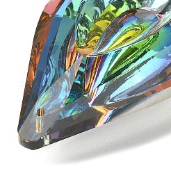 Electroplated K9 Glass Big Pendants&nbsp;EGLA-YW0003-01