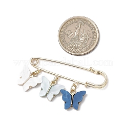 Butterfly Alloy Acrylic Pendant Brooches&nbsp;JEWB-BR00184-01