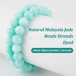 2 Strands Natural Malaysia Jade Beads Strands&nbsp;G-OC0005-13B