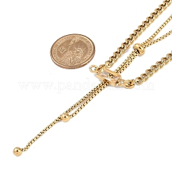Ion Plating(IP) 304 Stainless Steel Chain Necklaces&nbsp;NJEW-M078-14G