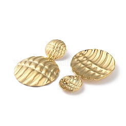 304 Stainless Steel Dangle Stud Earrings&nbsp;STAS-Z052-27G