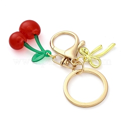 4Pcs 4 Styles Fruit Acrylic/Resin Pendant Keychain&nbsp;KEYC-JKC01196