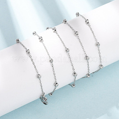 304 Stainless Steel Ball Link Chain/Satellite Chain Necklaces&nbsp;SA-CBA4160-20P