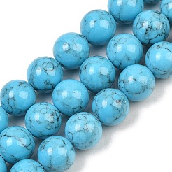 Synthetic Turquoise Graduated Beads Strands&nbsp;GG-CBA2AE1-A04-B