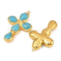 Dyed Synthetic Turquoise Big Pendants&nbsp;KK-H516-20G