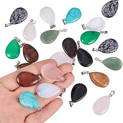 Drop Gemstone Pendants&nbsp;G-PH0026-08