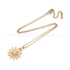304 Stainless Steel Pendant Necklaces&nbsp;NJEW-T018-25G