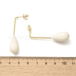 Brass Teardrop Dangle Stud Earrings&nbsp;LS-EJEW-A121-19A-01