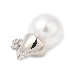 Rack Plating Brass Pave Cubic Zirconia Pendants&nbsp;KK-R150-09P