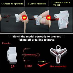 ABS Plastic Fishing Hook Bonnets Treble Hook Covers&nbsp;KY-FH0001-01