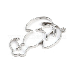 Zinc Alloy Open Back Bezel Pendants&nbsp;PALLOY-D580-05P-B