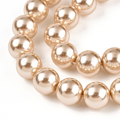 Glass Pearl Beads Strands&nbsp;HY-G002-01E-11