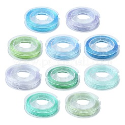 10 Rolls 3-Ply Metallic Polyester Threads&nbsp;MCOR-YW0001-03D