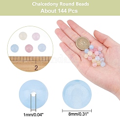 3 Strands Natural Chalcedony Bead Strands&nbsp;G-AR0004-51