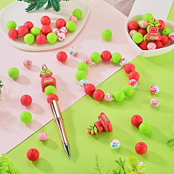 62Pcs 5 Styles 3D Three-Dimensional Silicone Beads&nbsp;SIL-TA0003-53B