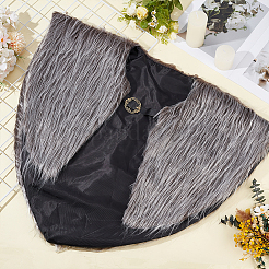 Viking Faux Fur Collar with Belt Buckle&nbsp;AJEW-WH0696-483A