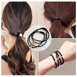 5M Round Nylon Elastic Cord with 100Pcs Gold Plastic Beads&nbsp;DIY-TA0011-37