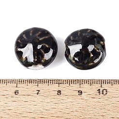 Windmill Spiral Pattern Vintage Handmade Porcelain Beads&nbsp;PORC-N013-19-10