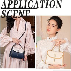 4Sets 2 Colors Double Letter S Alloy Tassels Style Bag Lock Decorations Accessories&nbsp;FIND-WR0003-63