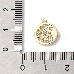Brass Micro Pave Cubic Zirconia Charms&nbsp;KK-D071-02G