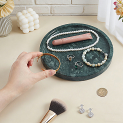 Natural Marble Jewely Display Trays for Earrings Rings Necklaces Bracelets&nbsp;AJEW-WH0880-73A