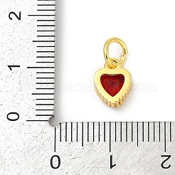 Brass Micro Pave Cubic Zirconia Pendants&nbsp;KK-H204-01G-07