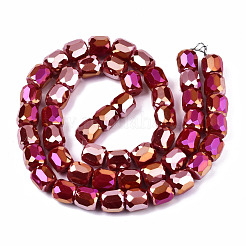 Opacity Electroplate Glass Beads Strands&nbsp;EGLA-T020-08-B