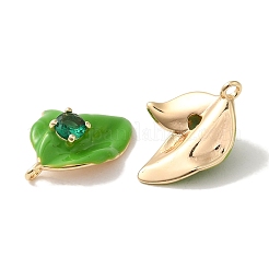 Brass Enamel Pendants&nbsp;KK-S368-06G