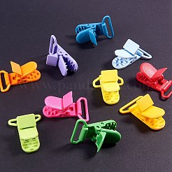 80Pcs 20 Colors Eco-Friendly Plastic Baby Pacifier Holder Clip&nbsp;KY-PH0007-03