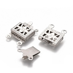 Tarnish Resistant 304 Stainless Steel Box Clasps&nbsp;STAS-P249-05P