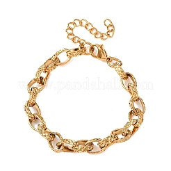 304 Stainless Steel Oval Link Chain Bracelets for Women&nbsp;BJEW-F529-09G