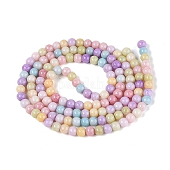 Ombre Effect Opaque Crackle Glass Beads Strands&nbsp;GLAA-Q106-01A-A09